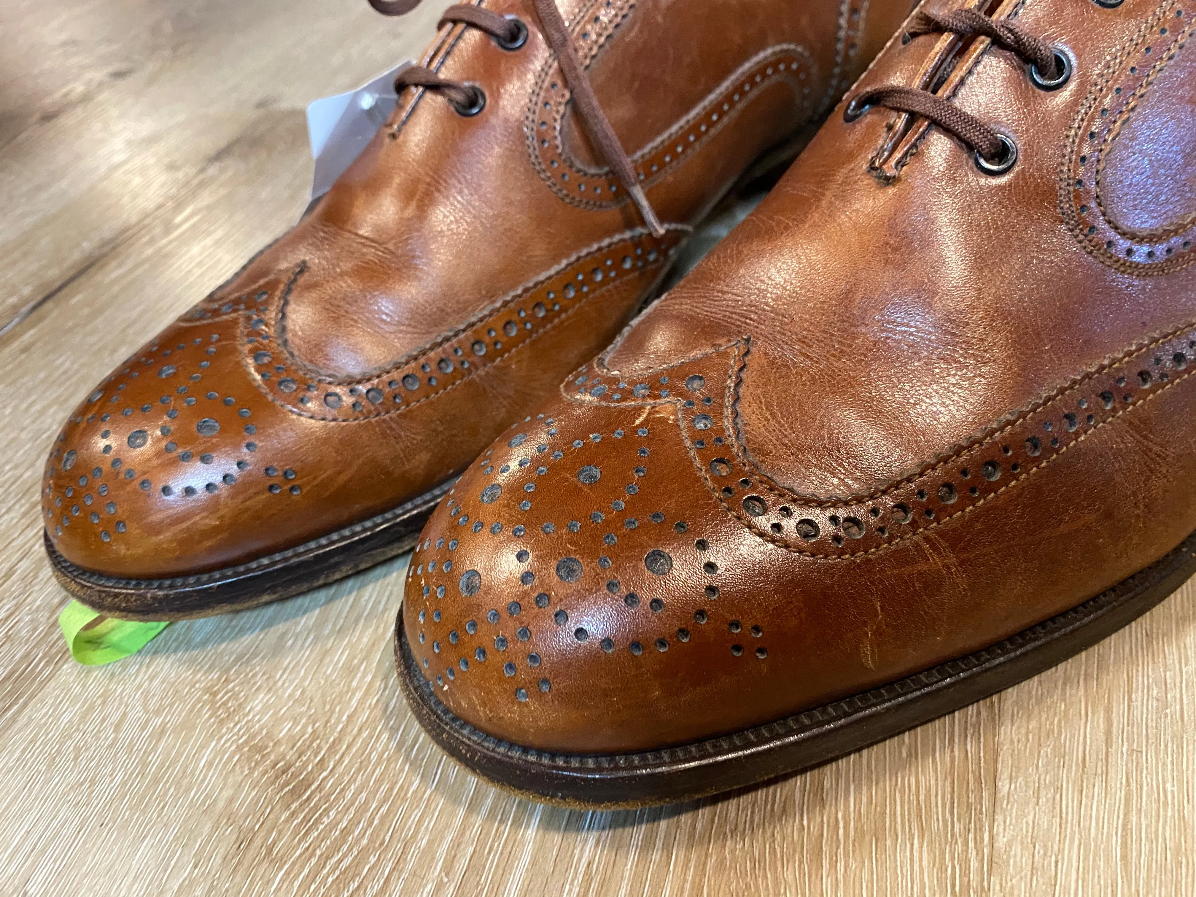 Wingtip Brogue Bally Moulins Oxford Balmoral Shoes 10.5M 43/44 (France)