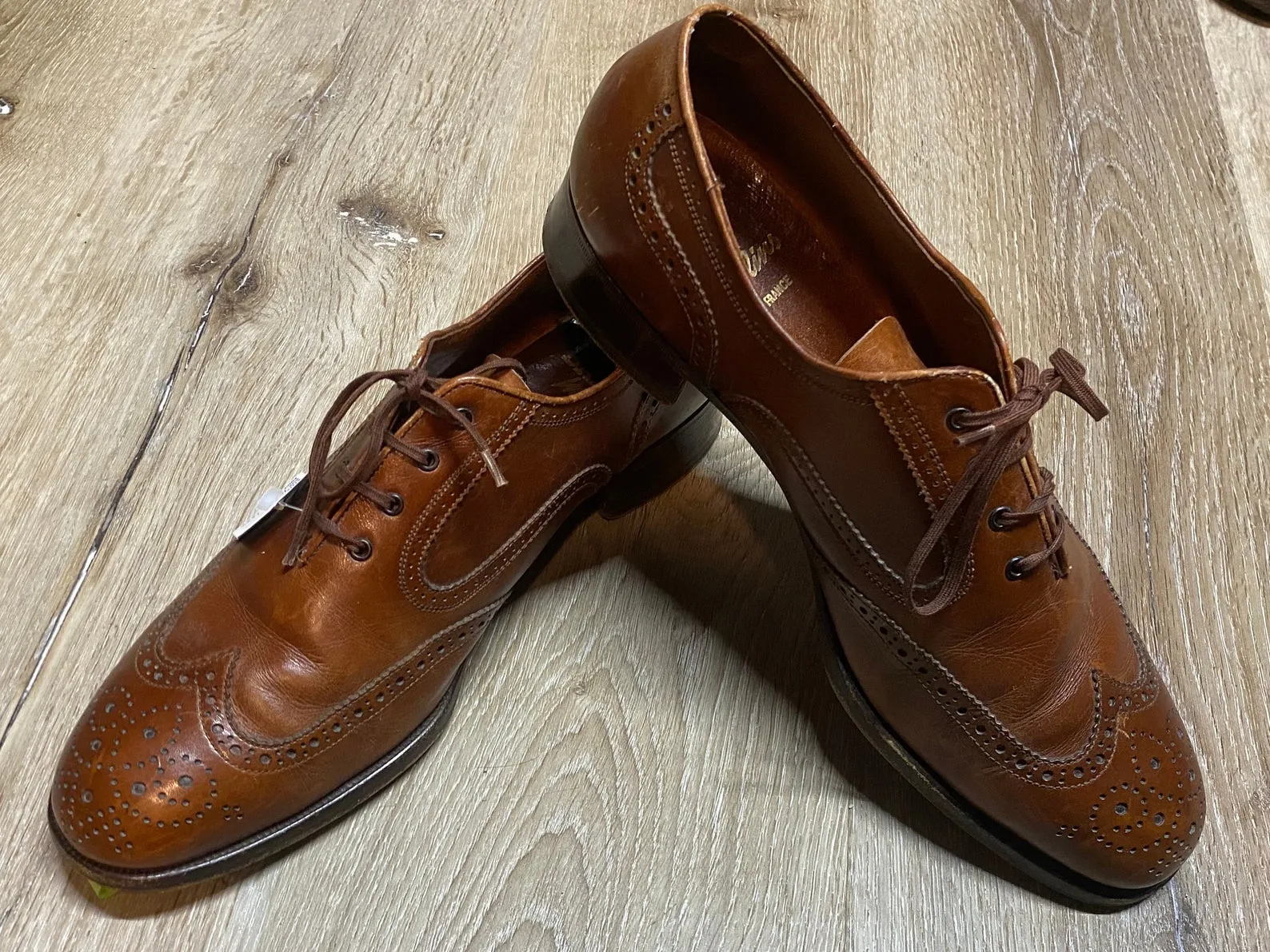 Wingtip Brogue Bally Moulins Oxford Balmoral Shoes 10.5M 43/44 (France)