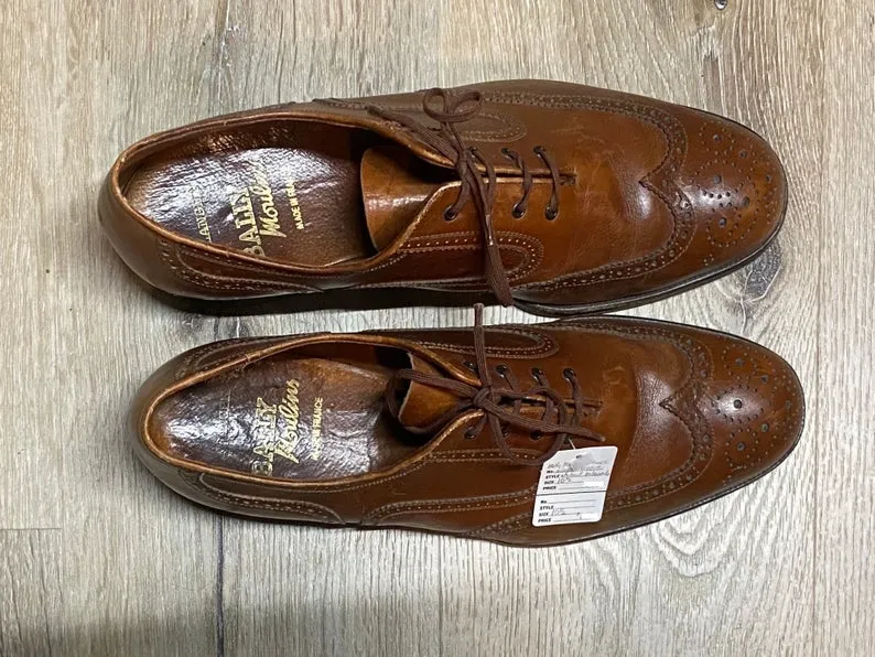 Wingtip Brogue Bally Moulins Oxford Balmoral Shoes 10.5M 43/44 (France)