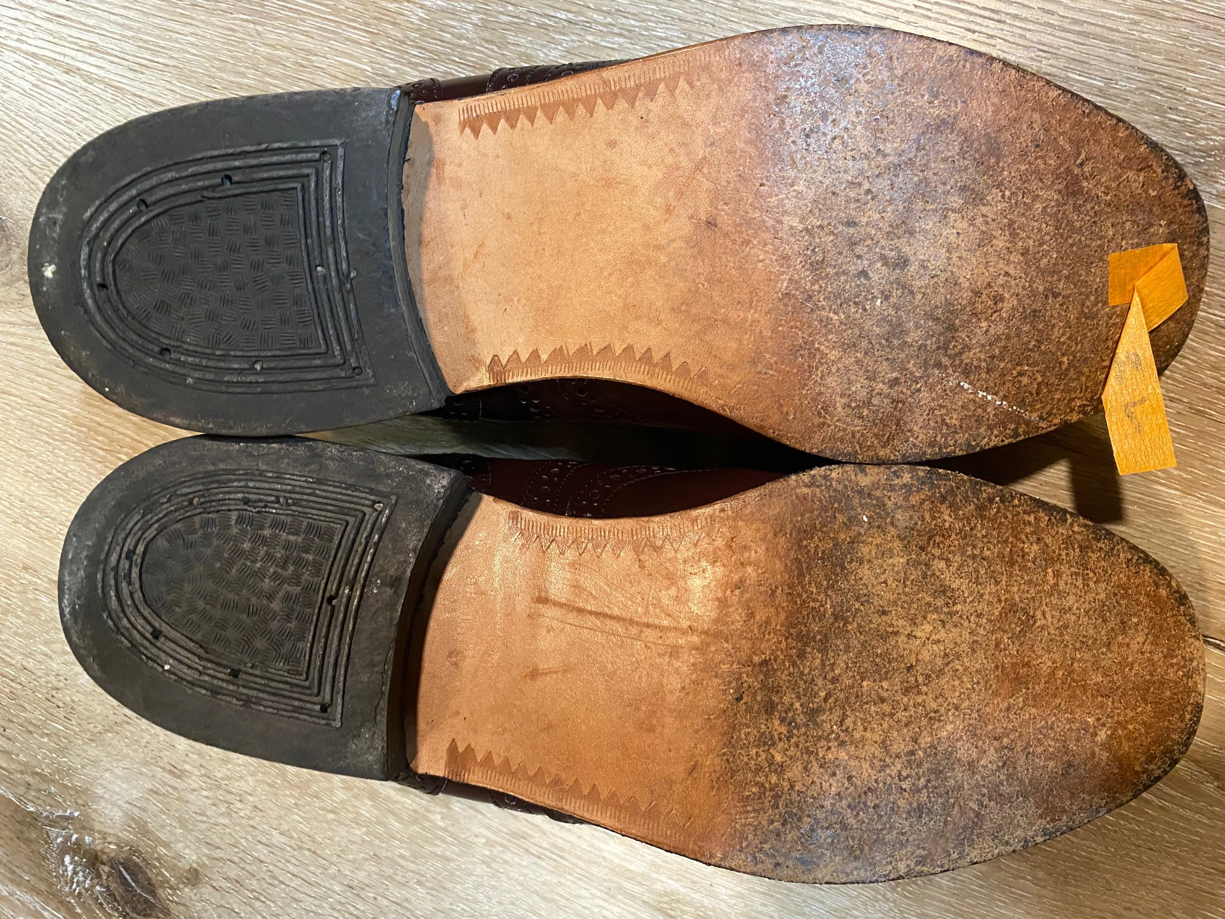 Wingtip Brogue Eaton Birkdale Oxford Shoes 7M 39/40 (Czechoslovakia)