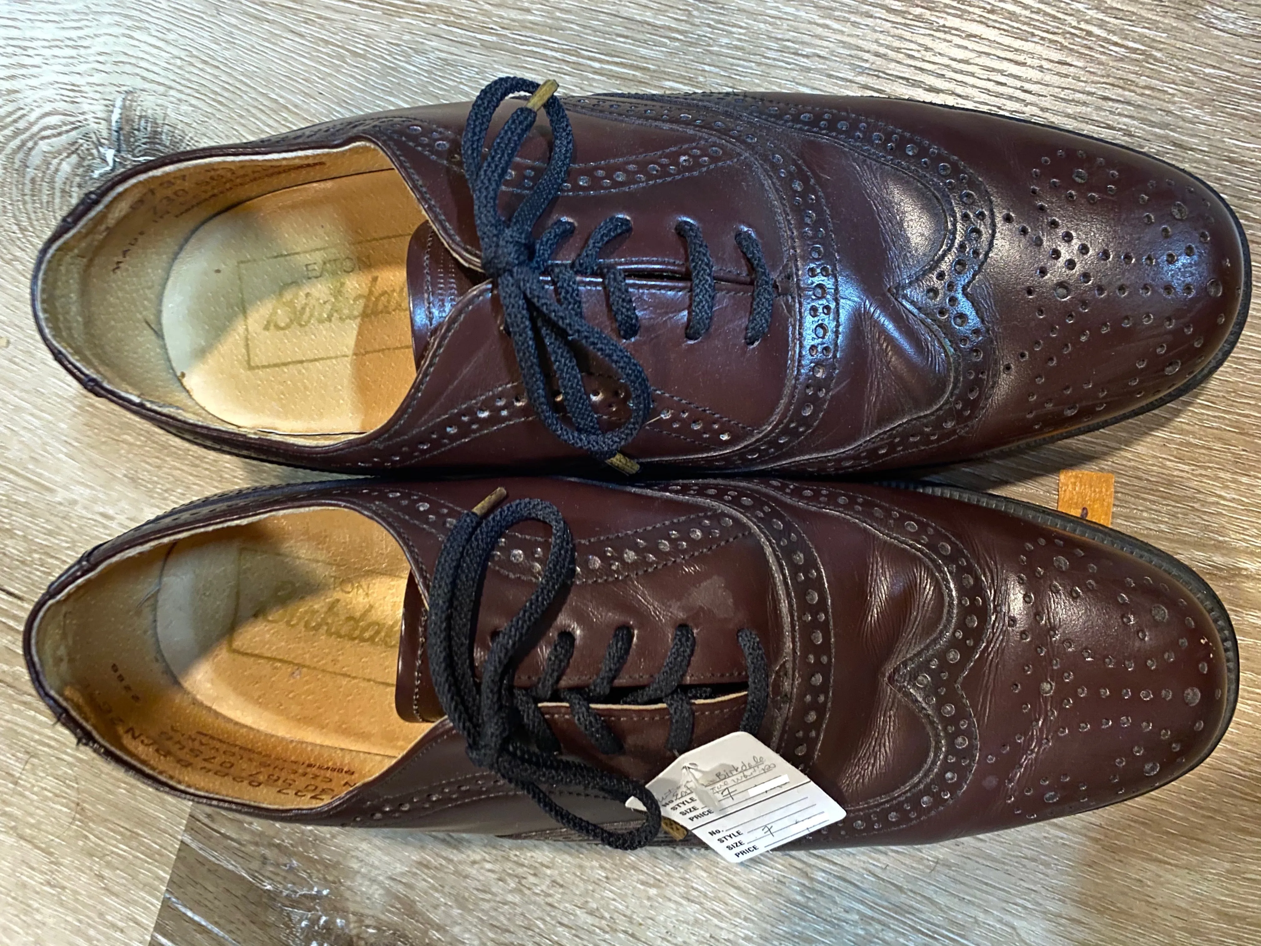 Wingtip Brogue Eaton Birkdale Oxford Shoes 7M 39/40 (Czechoslovakia)